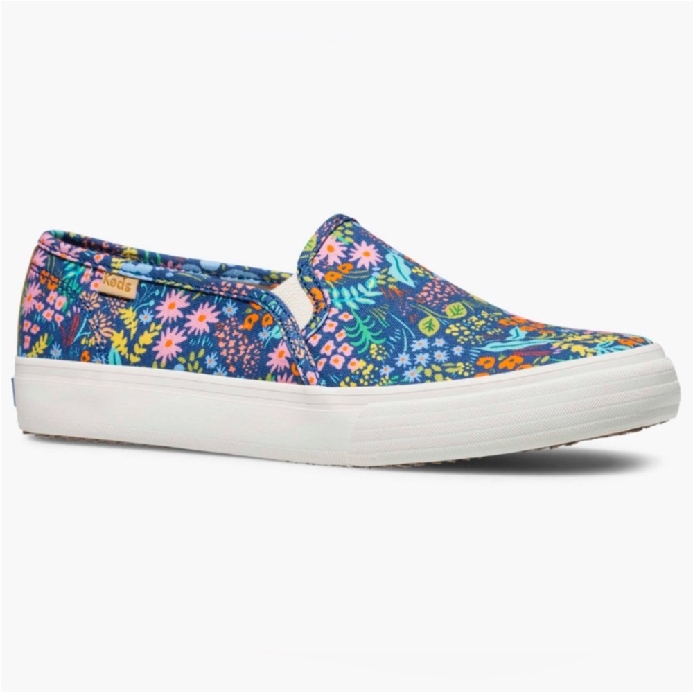 KEDS Rifle Paper Co Meadow Floral Slip-On Sneakers SIZE 8.5